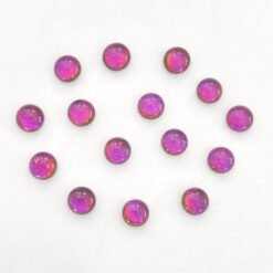 Cabochons en verre dichroïque rose fuchsia