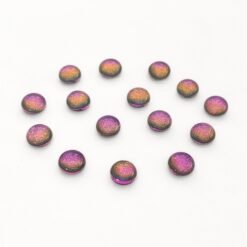 Cabochons en verre dichroïque rose fuchsia