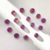 Cabochons en verre dichroïque rose fuchsia