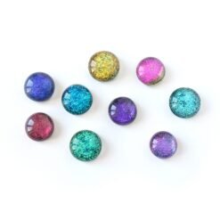 Cabochons en verre dichroïque